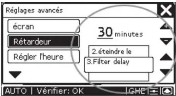 ZEHNDER ConfoControl Luxe - Réglage de retardements - 7