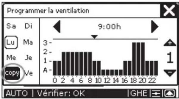 ZEHNDER ConfoControl Luxe - Réglage de programme de ventilation - 7