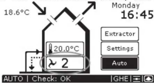 ZEHNDER ConfoControl Luxe - Ventilation volume settings - 1