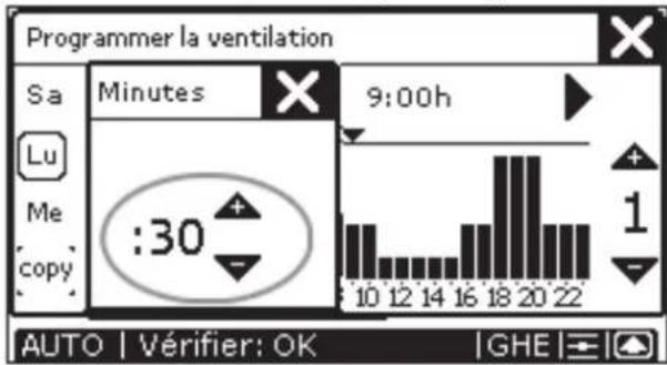 ZEHNDER ConfoControl Luxe - Réglage de programme de ventilation - 4