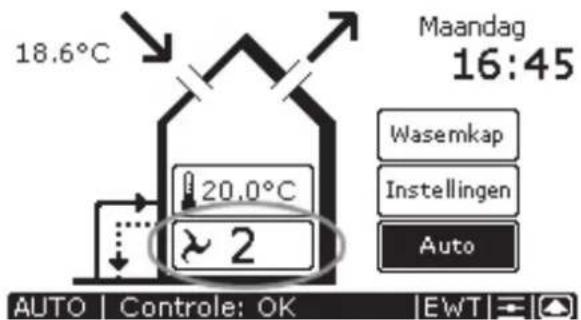 ZEHNDER ConfoControl Luxe - Ventilatiehoeveelheid instellen - 1