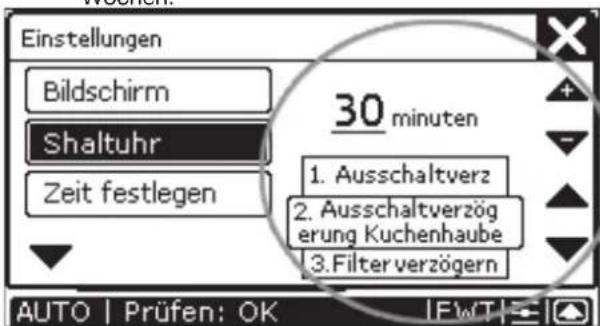 ZEHNDER ConfoControl Luxe - Zeitverzögerung einstellen - 4