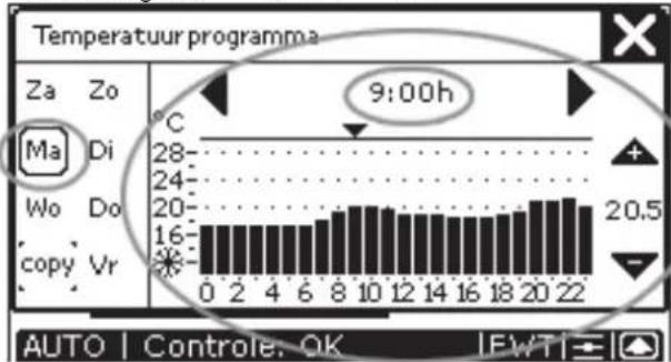 ZEHNDER ConfoControl Luxe - Temperatuurprogramma instellen - 3