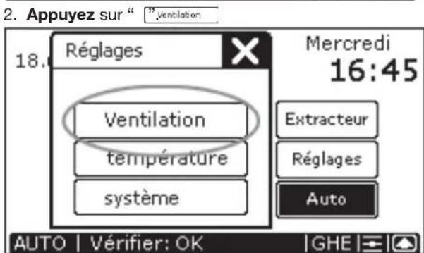 ZEHNDER ConfoControl Luxe - Réglage de programme de ventilation - 2