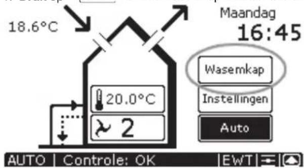 ZEHNDER ConfoControl Luxe - Wasemkap in- en uitschakelen - 1