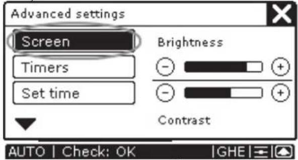 ZEHNDER ConfoControl Luxe - Screen settings - 2