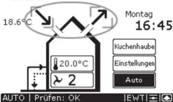 ZEHNDER ConfoControl Luxe - Zu- und Abluftventilator ein- und ausschalten - 1