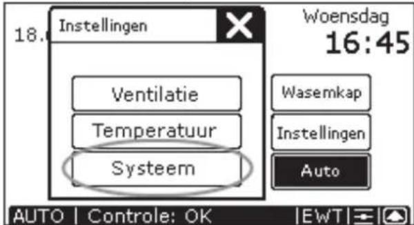 ZEHNDER ConfoControl Luxe - Scherm instellen - 2