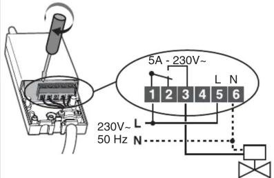 DELTA DORE Tybox 5200 - Raccordement / Connection / Anschluss / Collegamento - 6