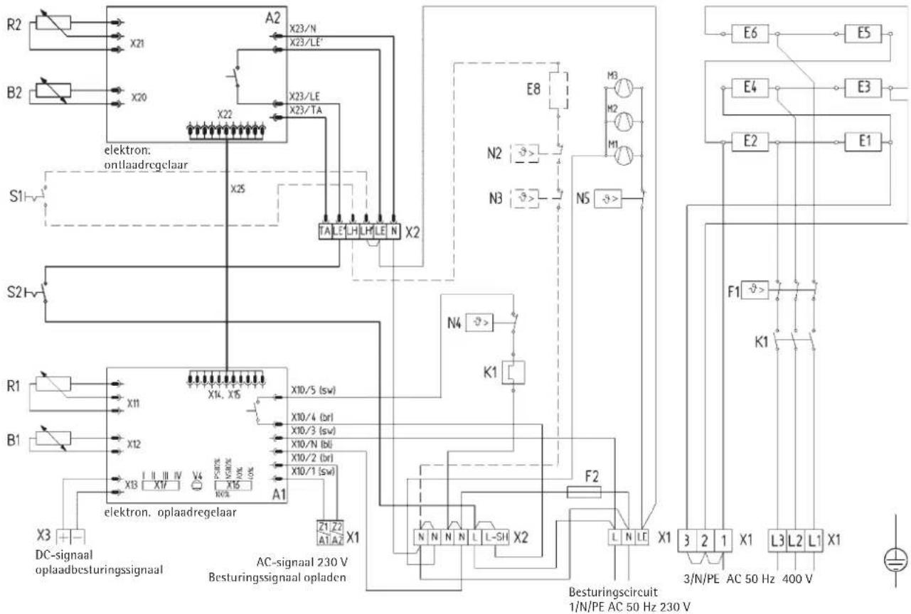 AEG RTI 102 E - Schakelschema WSP 1210 - 4810 F met RTi 102 E Schakelschema WSP 3510 en 5010 N met RTi 102 E - 1
