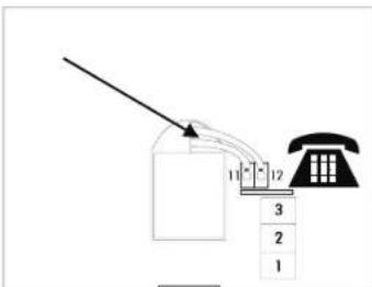 THEBEN RAM 797B - Raccordement du recepteur téléphonique - 2