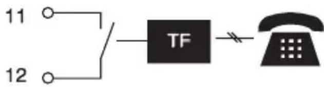 THEBEN RAM 797 N - Raccordement du récepteur téléphonique - 1