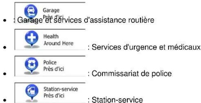 ZENEC ZE5514M (Seat) - Sélectionner une assistance à proximité depuis l'option « Afficher ma position » - 6