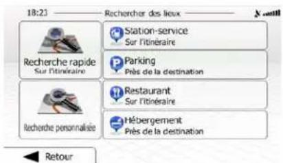 ZENEC ZE5514M (Seat) - Rechercher un lieu d'intérêt à l'aide de catégories prédéfinies - 1