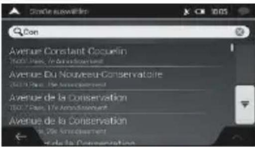 NAVGEAR StreetMate N6 - Sélection d'une intersection dans une localité - 4
