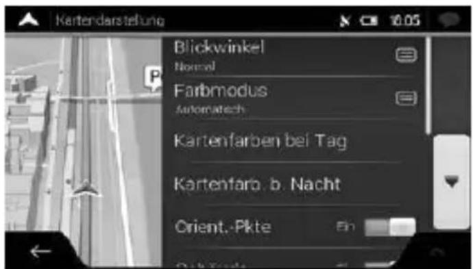 NAVGEAR StreetMate N6 - Einstellungen der Navigationsansicht - 1
