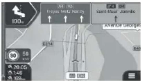 NAVGEAR StreetMate N6 - Indications de voies et panneaux de signalisation - 2