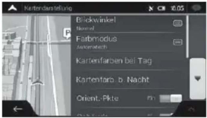 NAVGEAR StreetMate N5 - Paramétres de l'aperçu de navigation - 1