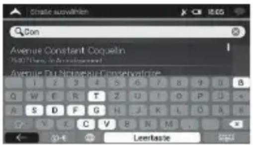 NAVGEAR StreetMate N5 - Saisie d'une adresse - 8