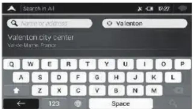 NAVGEAR StreetMate N5 - Utilisation de la recherche combinée - 1