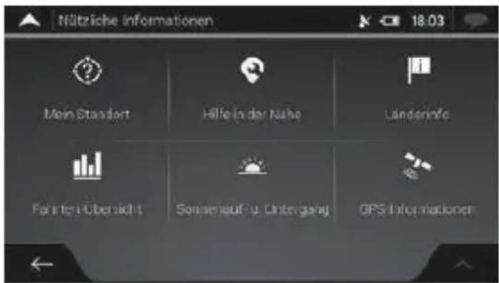 NAVGEAR StreetMate N5 - MENU INFORMATIONSTUTILES - 1