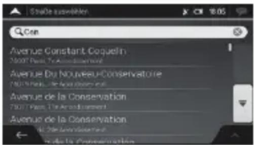 NAVGEAR StreetMate N5 - Saisie d'une adresse - 9