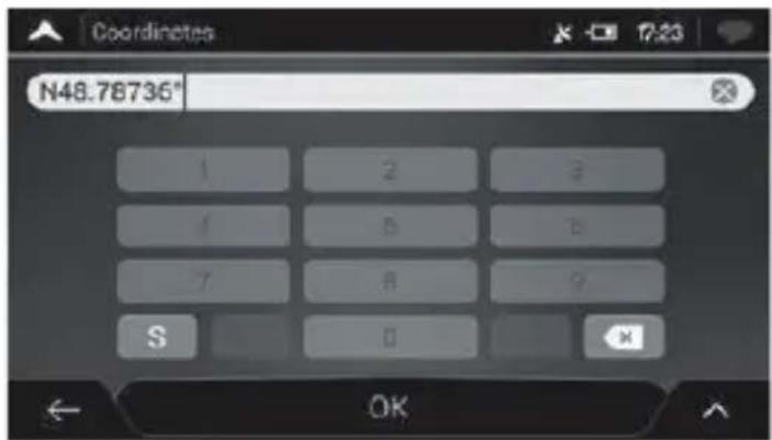 NAVGEAR StreetMate N5 - Saisie de coordonnées - 2