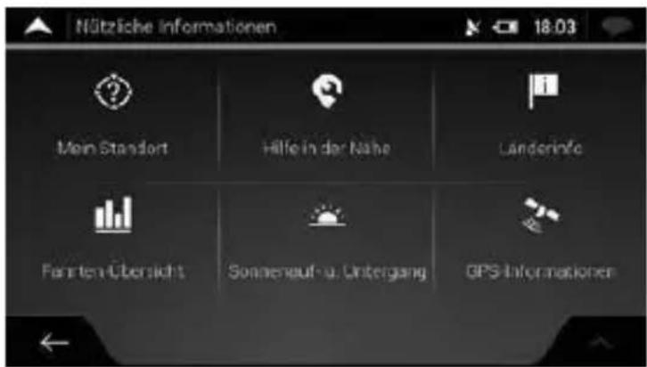 NAVGEAR StreetMate N5 - MENU NÜTZLICHE INFORMATIONEN - 1
