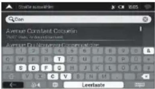 NAVGEAR StreetMate N5 - Sélection d'une intersection dans une localité - 3