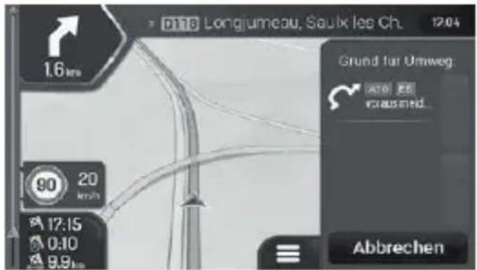 NAVGEAR StreetMate N5 - Indications concerning les contournements - 1