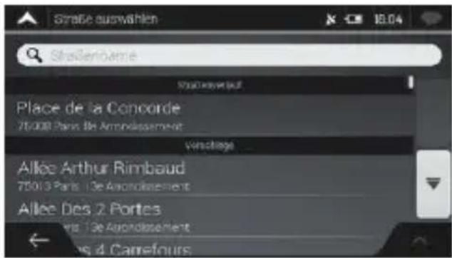 NAVGEAR StreetMate N5 - Sélection d'une intersection dans une localité - 2