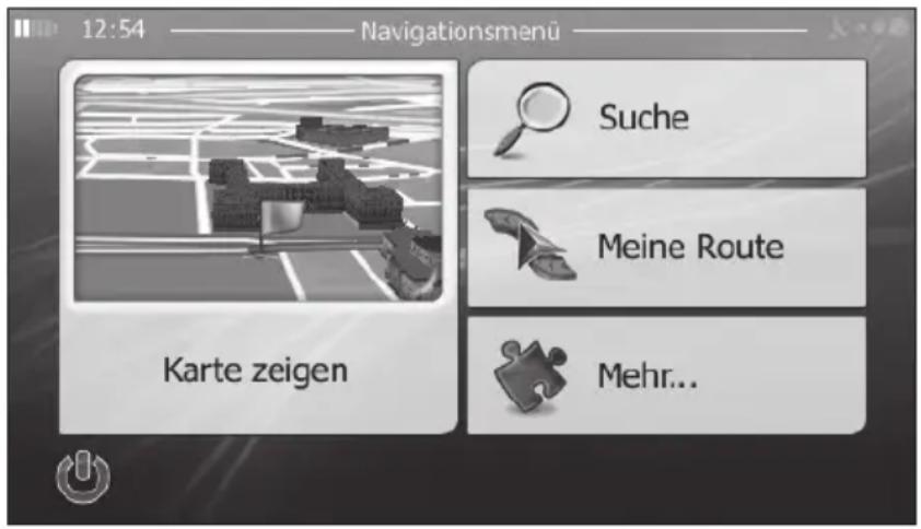 NAVGEAR StreetMate 2 PX2854675 - Startseite: Das Navigationsmenü - 1