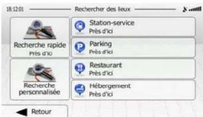 ZENEC ZENC3152 (Audi TT) - Rechercher un lieu d'intérêt à l'aide de catégories prédéfinies - 1