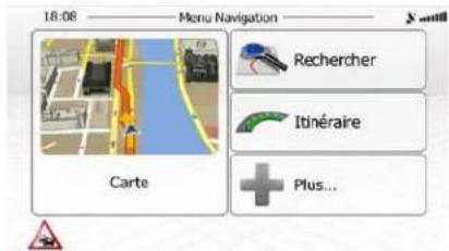 ZENEC ZE7015S (Porsche) - Menu de Navigation - 1