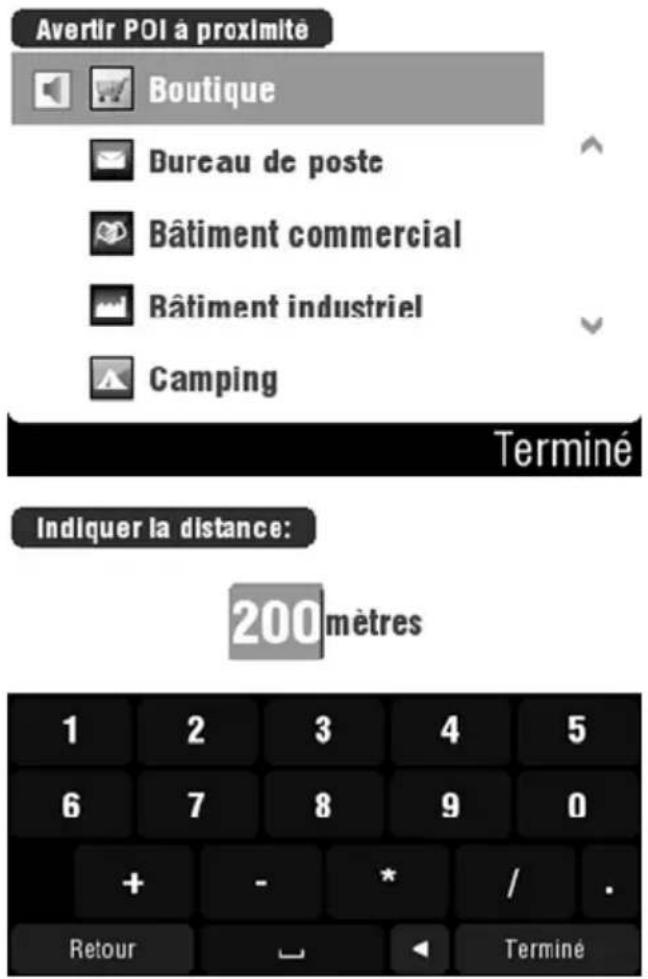 SILVERCREST PNAE3540T - Activation d'une notification de POI - 1