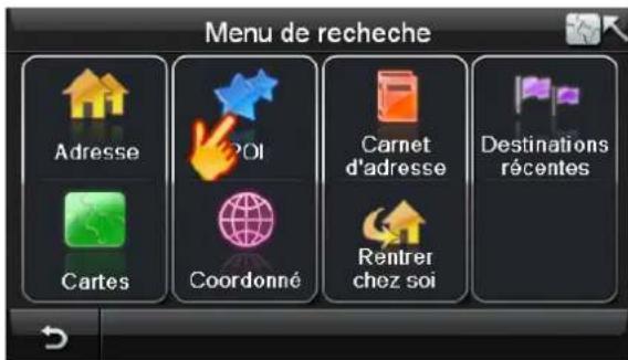 Bluetech GPS Navigator 6 - Rechercher une destination par PI - 1