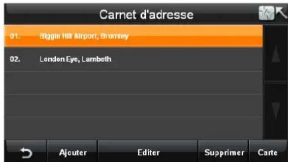 Bluetech GPS Navigator 6 - Gestion du carnet d'adresse - 1