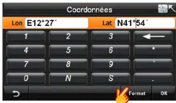 Bluetech GPS Navigator 6 - Rechercher une destination par coordonné es - 2