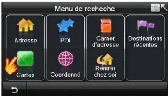 Bluetech GPS Navigator 6 - Se lectionner un point sur une carte comme destination - 1