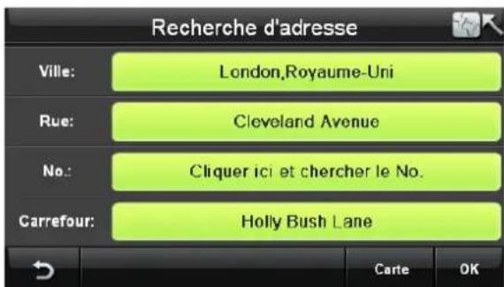 Bluetech GPS Navigator 6 - Rechercher la destination par adrresse - 13