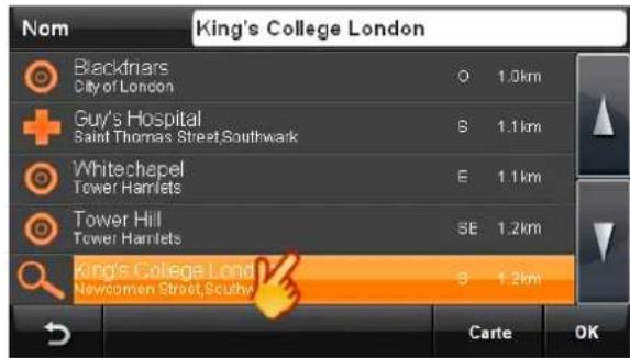 Bluetech GPS Navigator 6 - Recherche de PI près de la position courante - 3