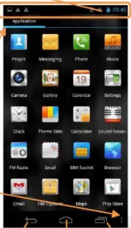 NGM WeMove Legend XL - Main Screen Main Mem signal intensity and battery level - 2