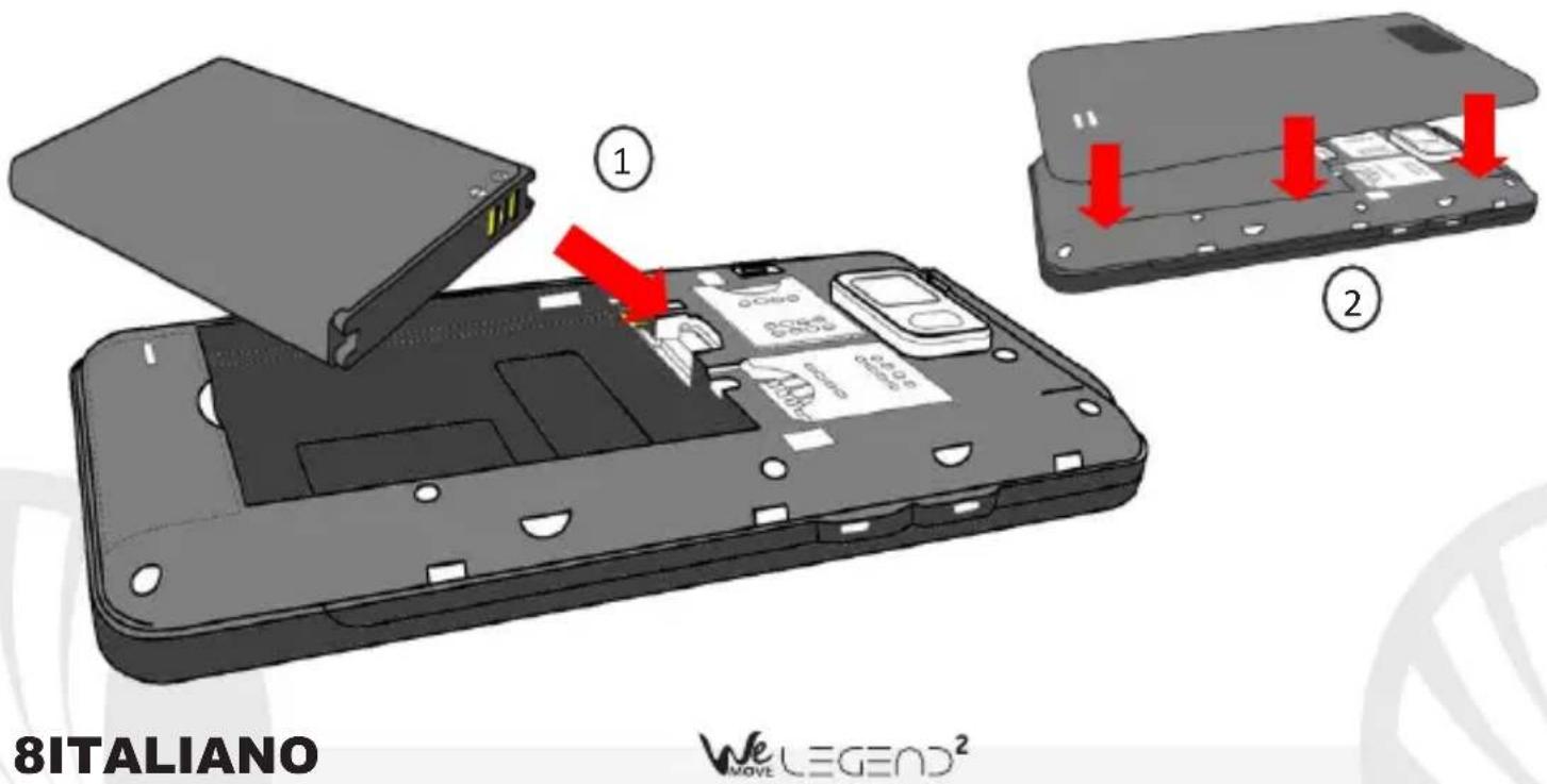 NGM WeMove Legend 2 - Inserire la batteria: - 1