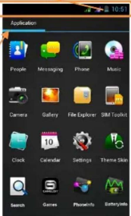 NGM WeMove Absolute - Home Screen Main Menu signal intensity and battery level - 2
