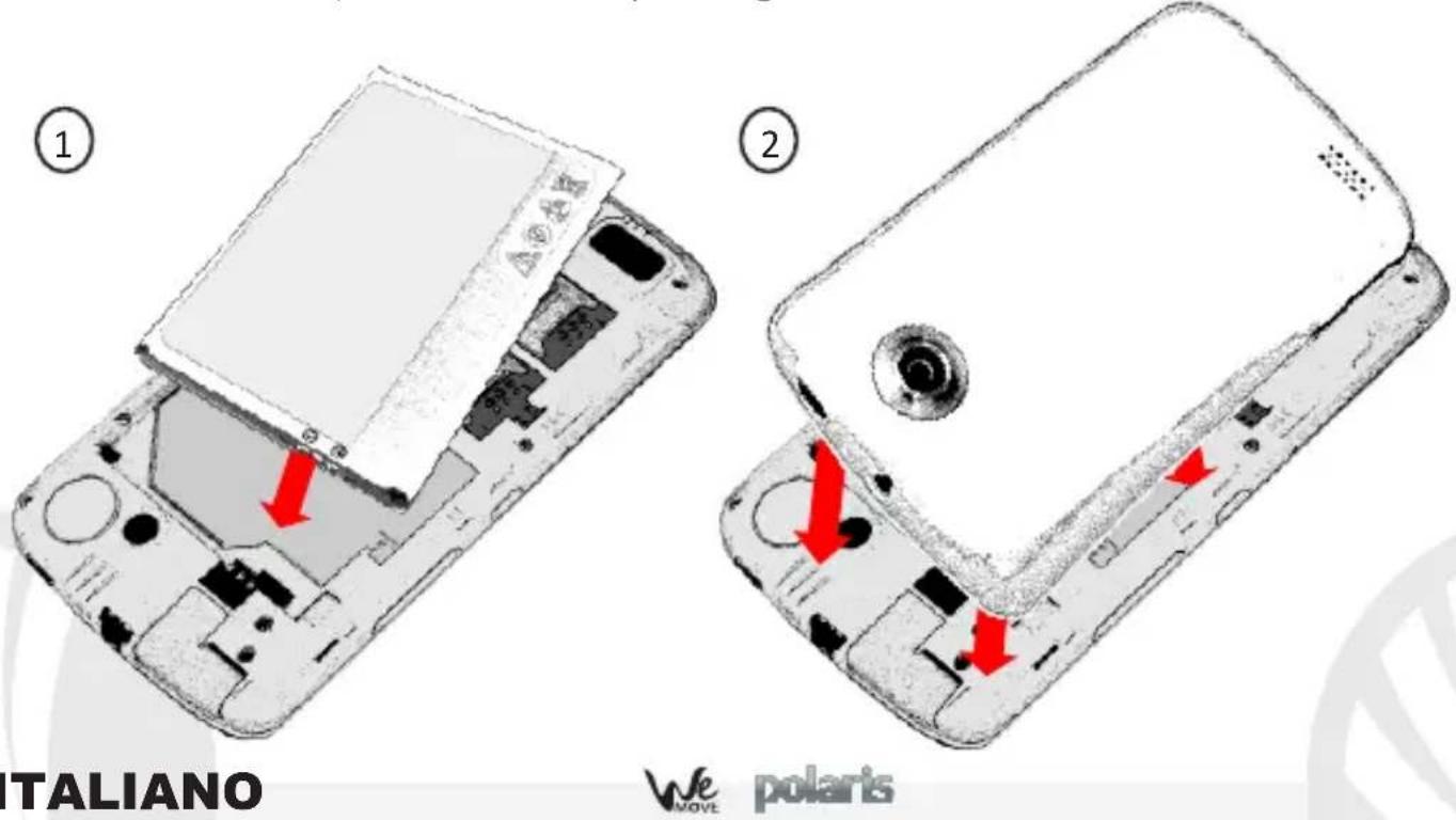 NGM WeMove Polaris - Inserire la batteria: - 1