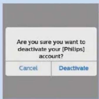 PHILIPS Avent UGrow SCD860 - Désactivation de votre compte utilisé - 3
