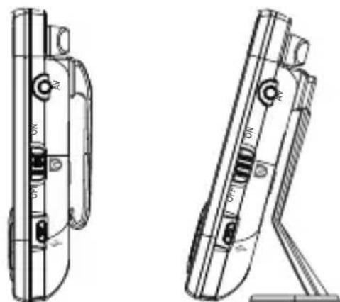 ALECTO DVM120 - Attache ceinture ou standard table : - 1