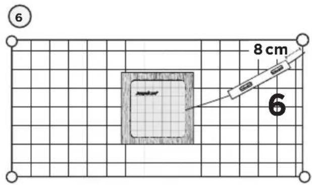 ANGELCARE AC601 - - INSTALL THE SENSOR PAD ON THE MATTRESS SUPPORT - 5