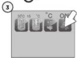 ANGELCARE AC1300 - TO ACTIVATE THE TEMPERATURE ALARM: - 3