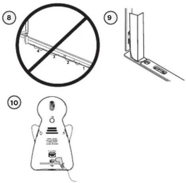 ANGELCARE AC1300 - - INSTALLEZ LE DÉTECTEUR DE MOUVEMENTS SUR LE SUPPORT DU MATELAS - 5